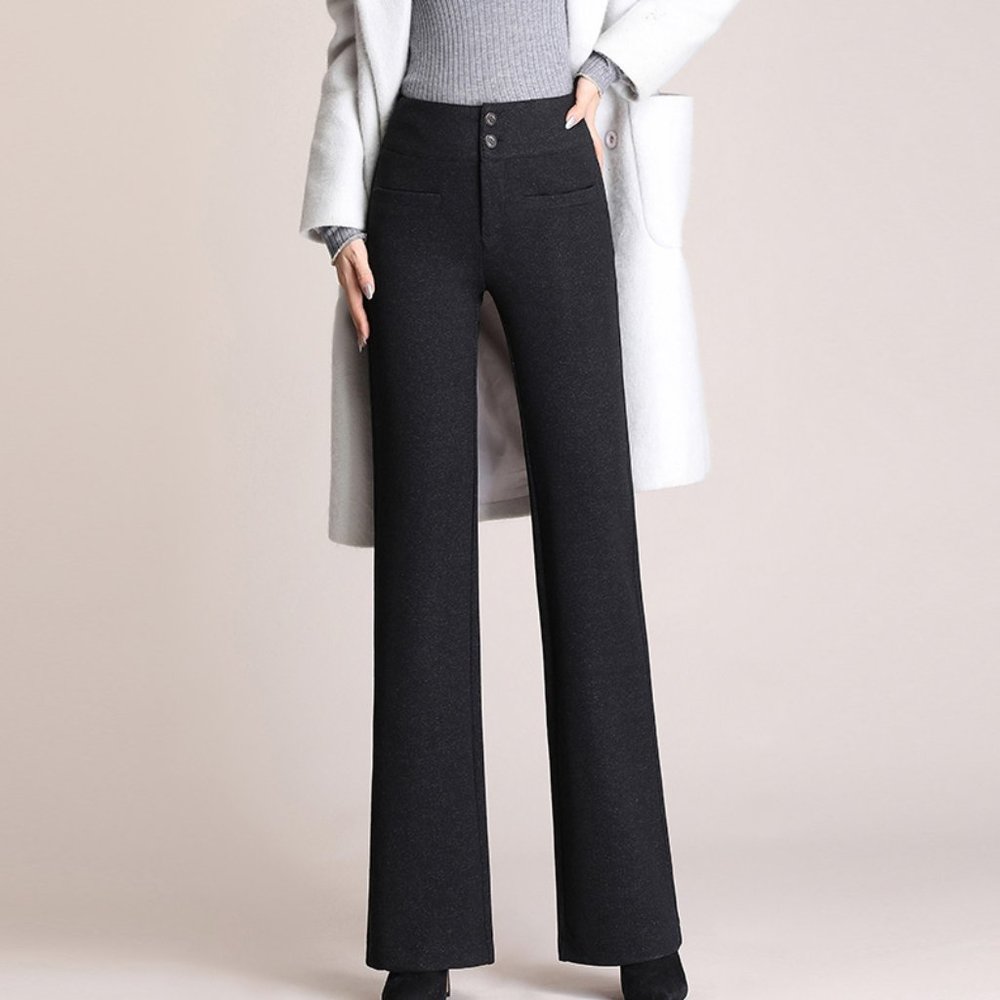 Fashion straight-leg pants